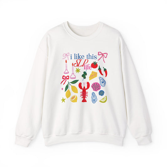 i like this SLP life crewneck