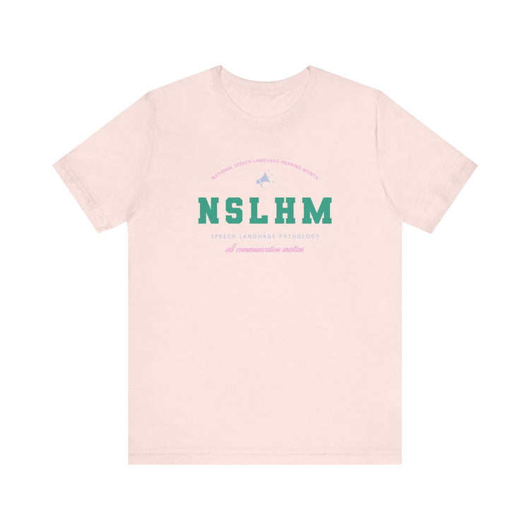 NSLHM varsity colorful short sleeve tee