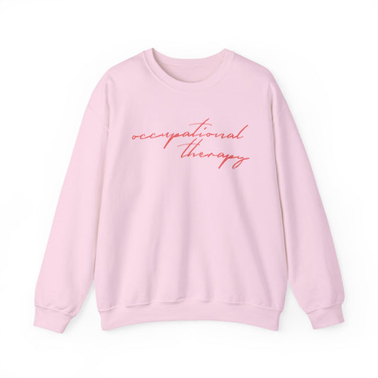 OT red cursive crewneck