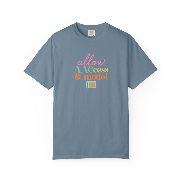 allow AAC access and model comfort colors tee