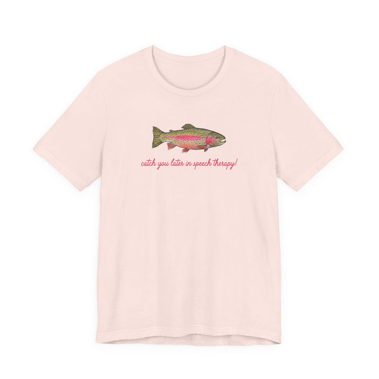 catch you in speech short sleeve tee