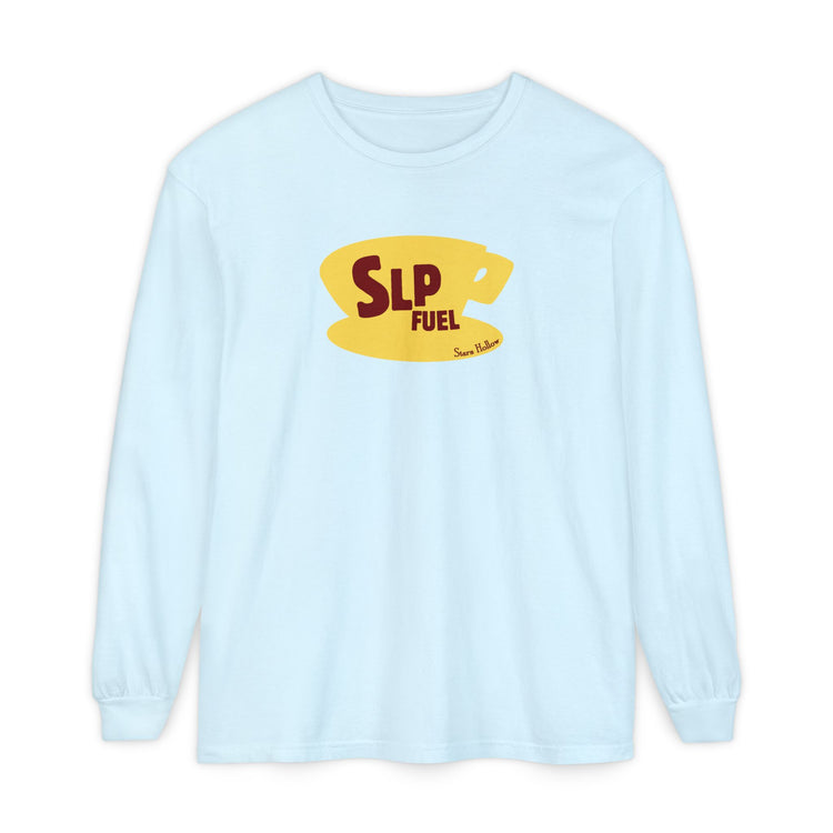 slp fuel yellow coffee cup long sleeve tee