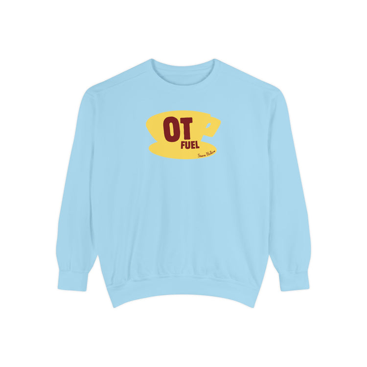 OT fuel yellow coffee cup comfort colors crewneck