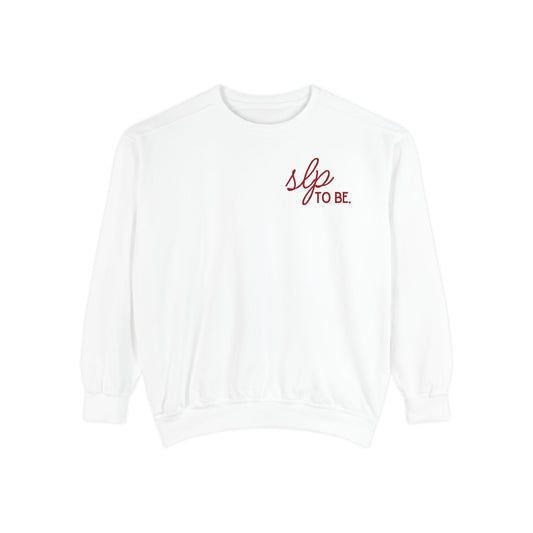 slp to be. comfort colors crewneck