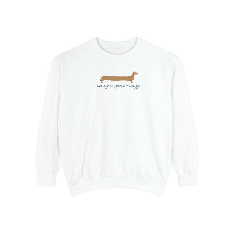 long day dog comfort colors crewneck