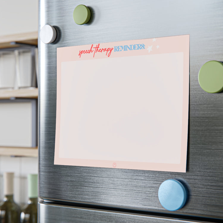 pink speech therapy reminders 8inx6in Post-it® Note Pads