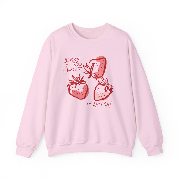 strawberry speech crewneck
