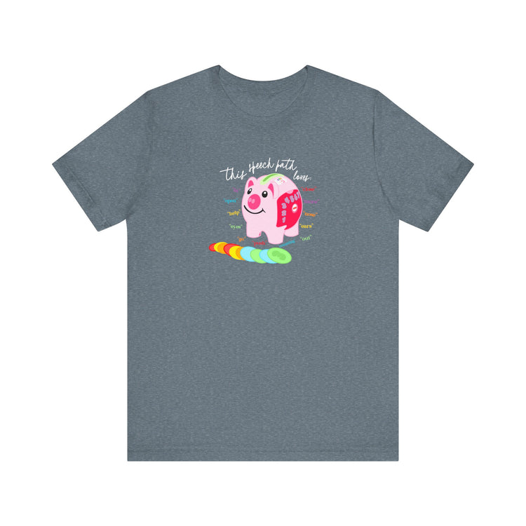 piggy bank speech path loves tee