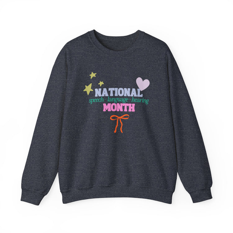 NSLHM colorful bow crewneck