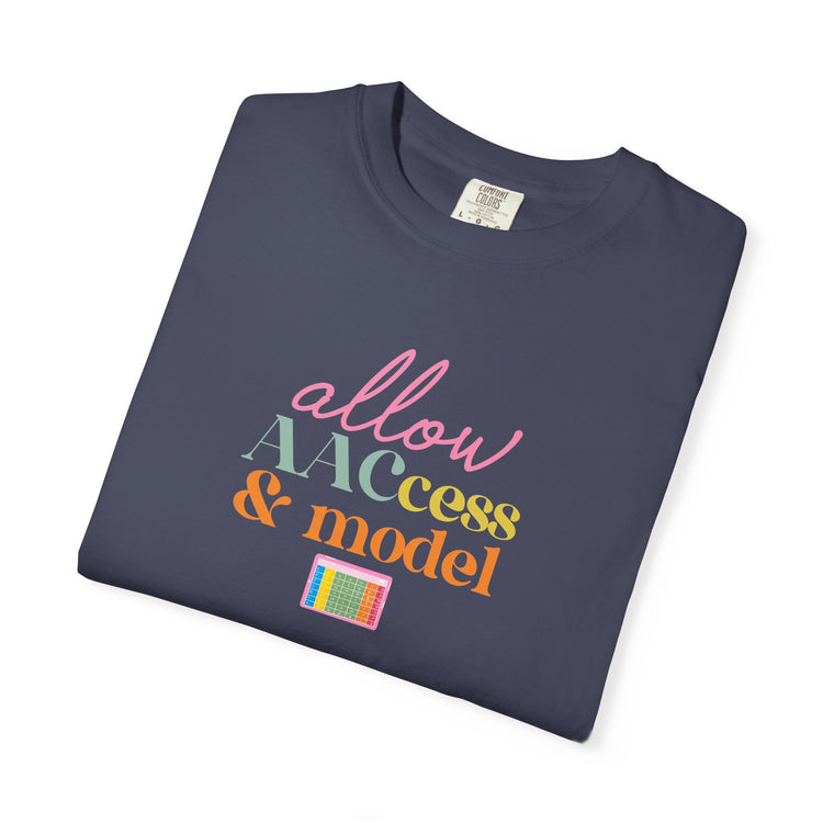 allow AAC access and model comfort colors tee