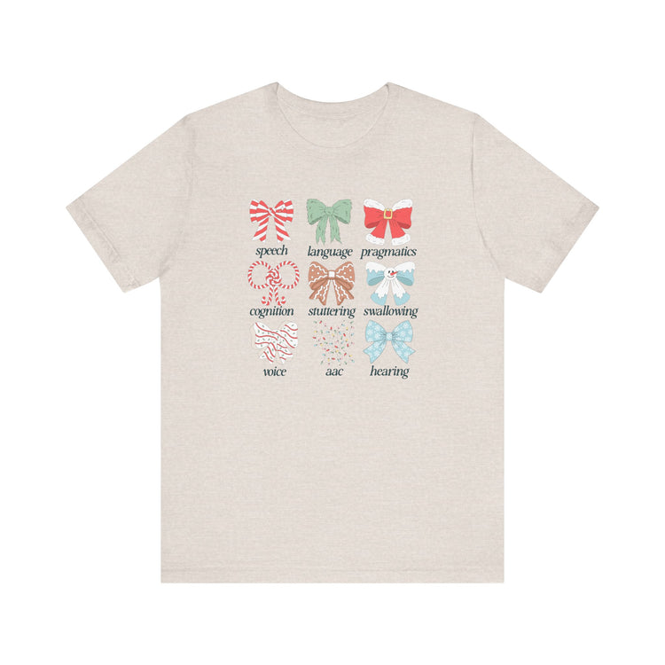 merry bow speech path short sleeve tee