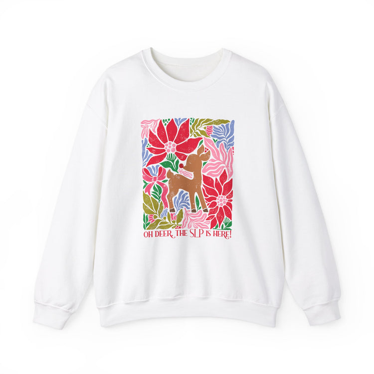 oh deer, the slp is here crewneck