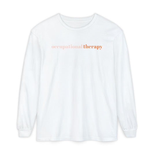orange simple OT comfort colors long sleeve tee