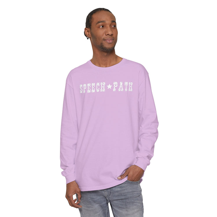 speech path western star comfort colors long sleeve tee