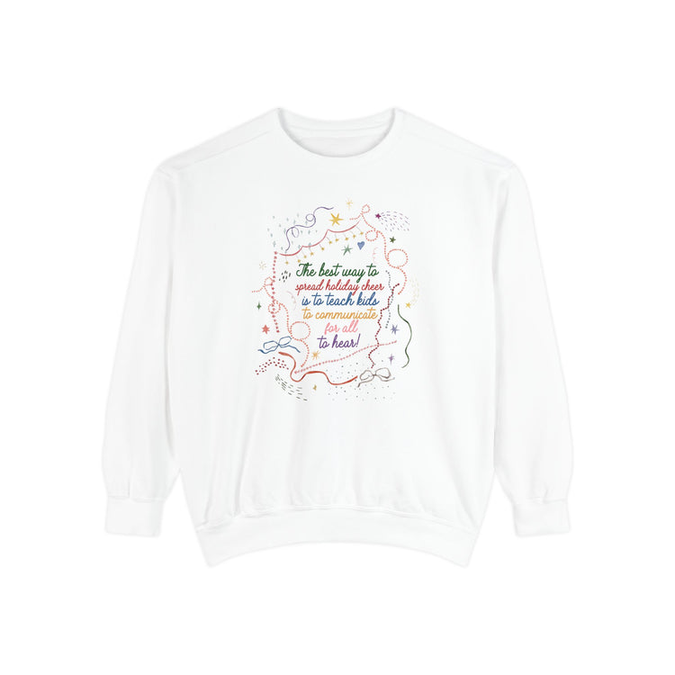 SLP spread holiday cheer comfort colors crewneck