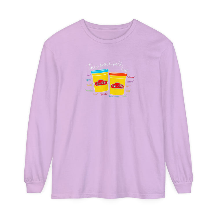 slp doh path loves comfort colors long sleeve tee