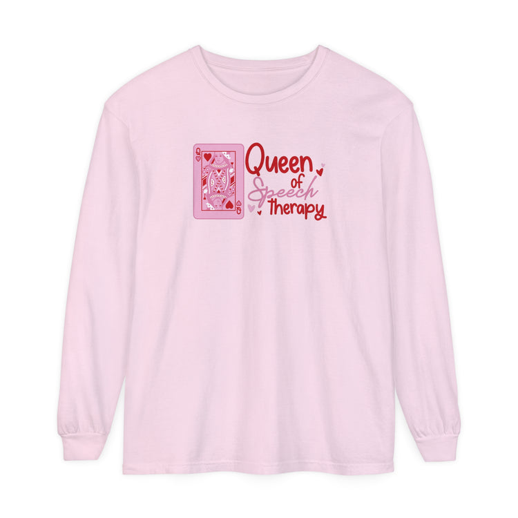 queen of speech comfort colors long sleeve tee