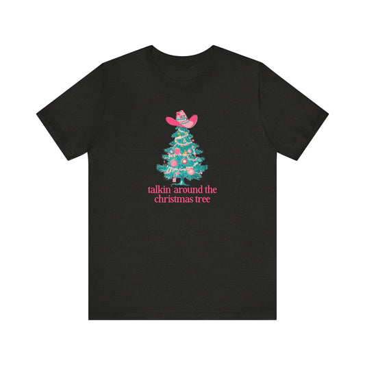 talkin' around the christmas tree short sleeve tee (sample sale)