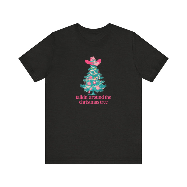 talkin' around the christmas tree short sleeve tee (sample sale)