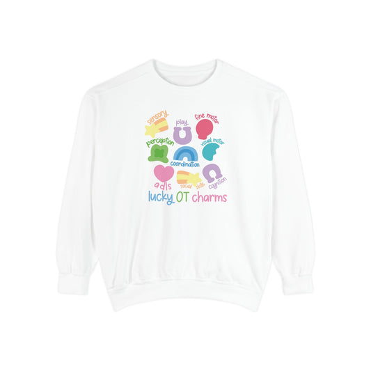 OT lucky charms comfort colors crewneck