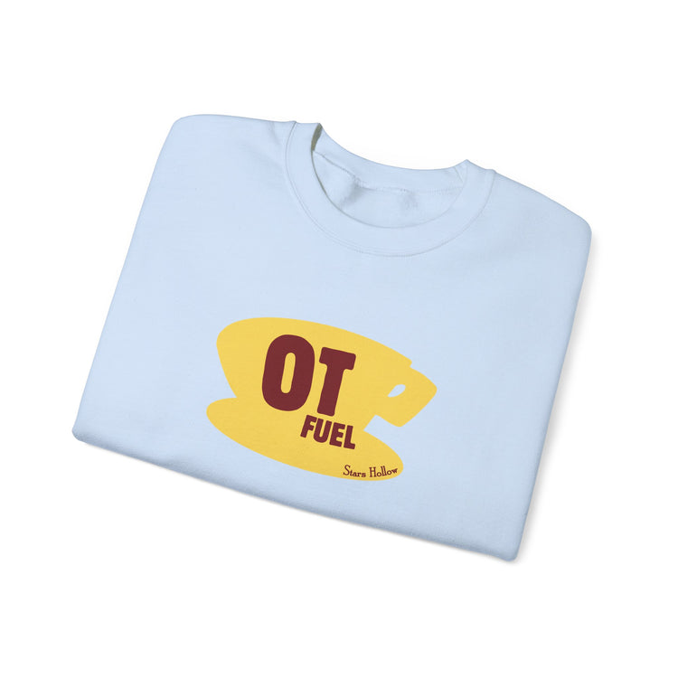 OT fuel yellow coffee cup crewneck