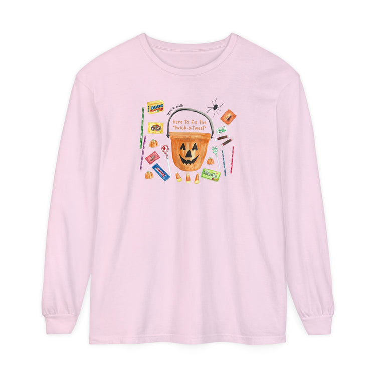 trick or treat SLP comfort colors long sleeve tee