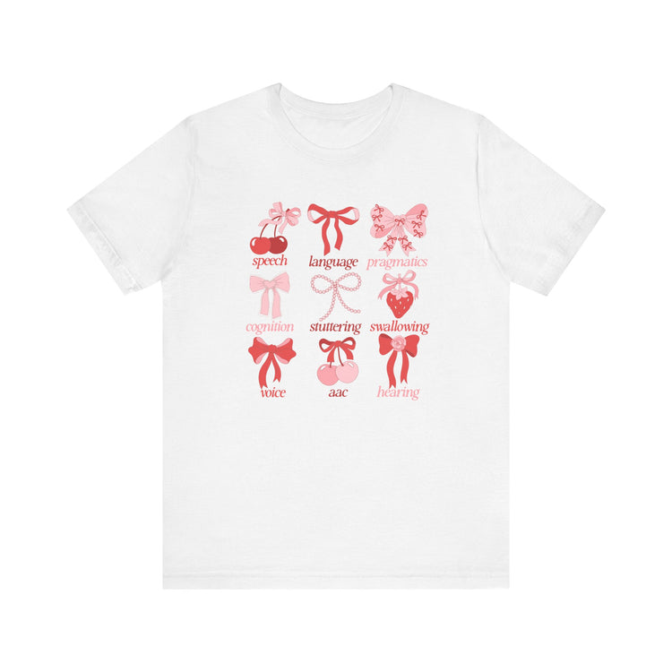 SLP scope pink/red bows tee