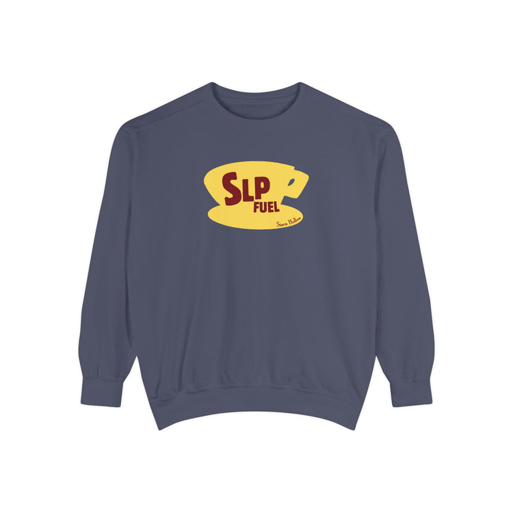slp fuel yellow coffee cup comfort colors crewneck