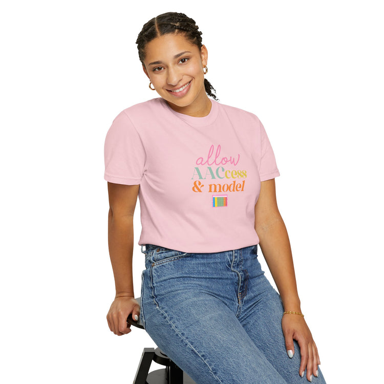 allow AAC access and model comfort colors tee