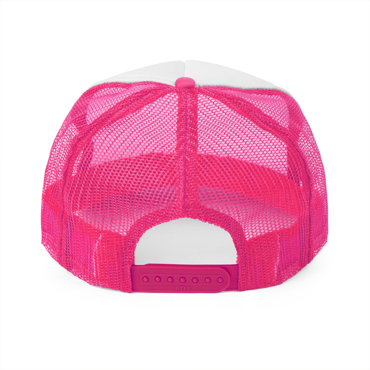 speech pathology pink lines trucker hat