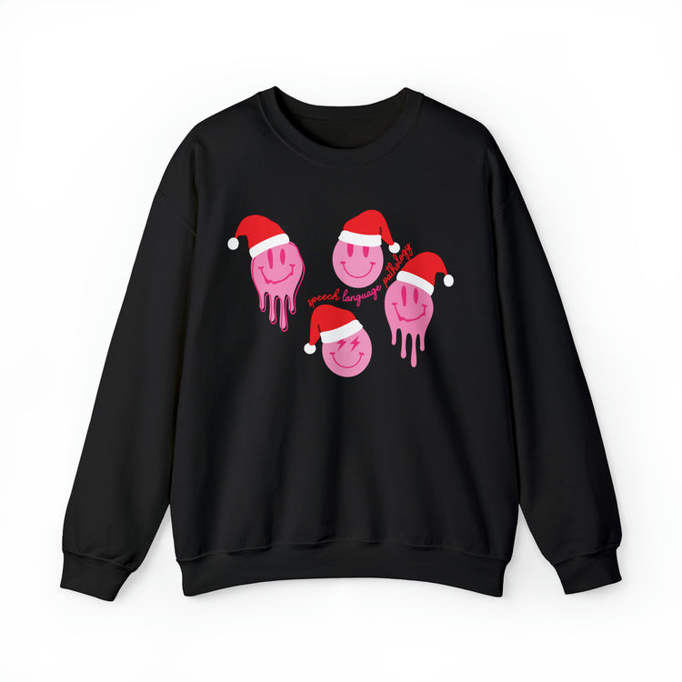 smiley santa speech pathology crewneck