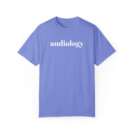 simple audiology comfort colors tee
