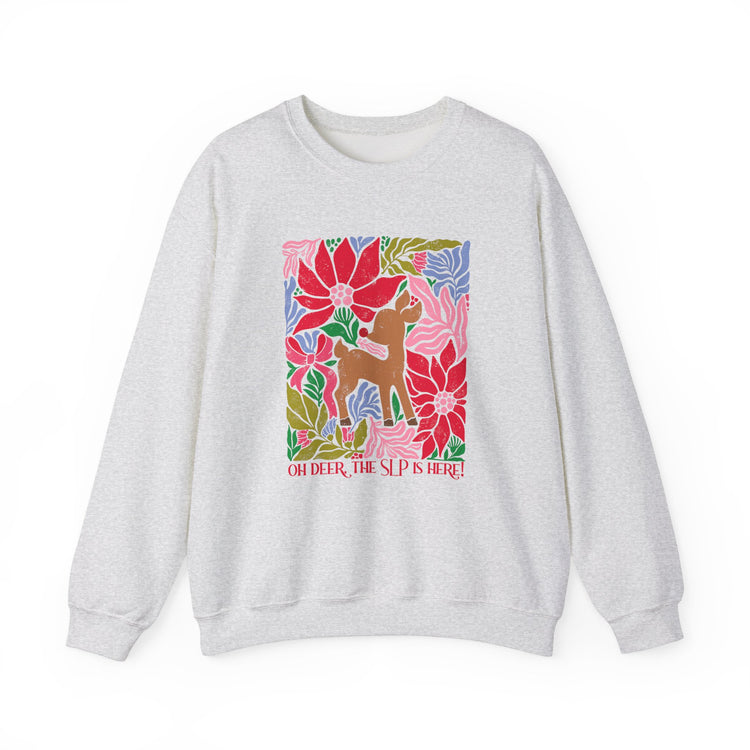 oh deer, the slp is here crewneck