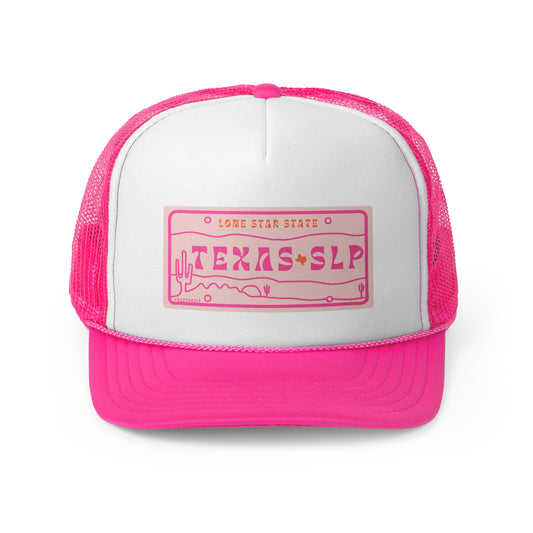 TEXAS license plate SLP trucker hat