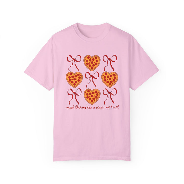 speech therapy has a pizza my heart comfort colors tee