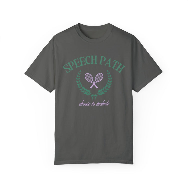 speech path crest comfort colors tee