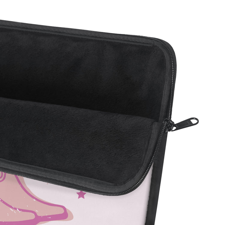 pink howdy speech pathology boots laptop sleeve