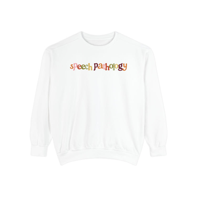 fall speech pathology comfort colors crewneck