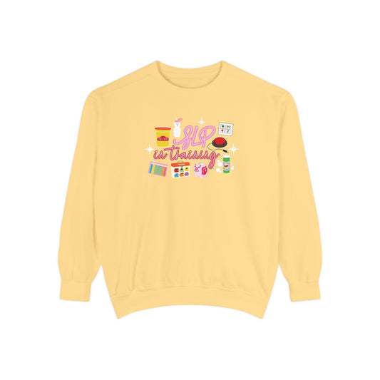 SLP in training comfort colors crewneck