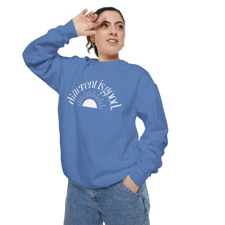 different is good sun comfort colors crewneck