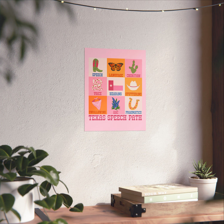 texas speech path scope wall poster