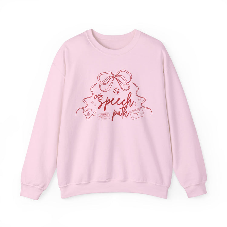 SLP valentine bow crewneck