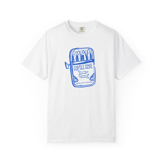sardine kindness comfort colors tee