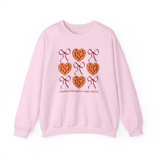 OT has a pizza my heart crewneck