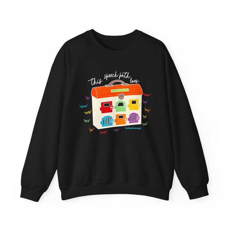 speech clinic speech path loves crewneck