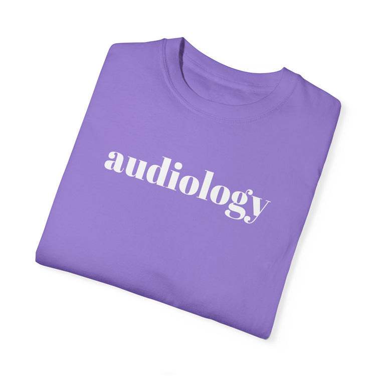 simple audiology comfort colors tee