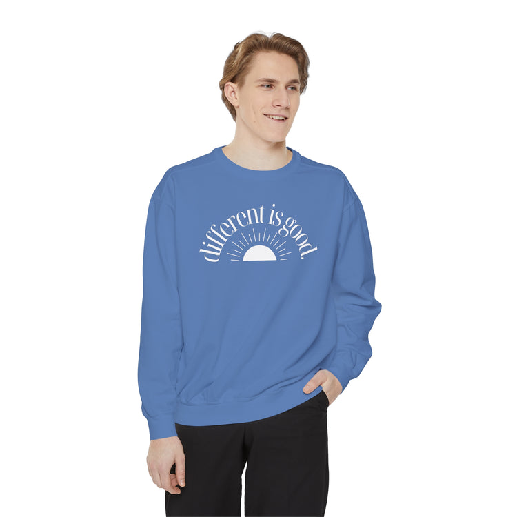 different is good sun comfort colors crewneck