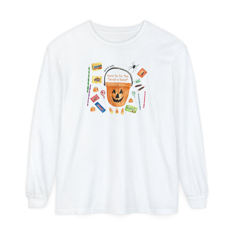 trick or treat SLP comfort colors long sleeve tee