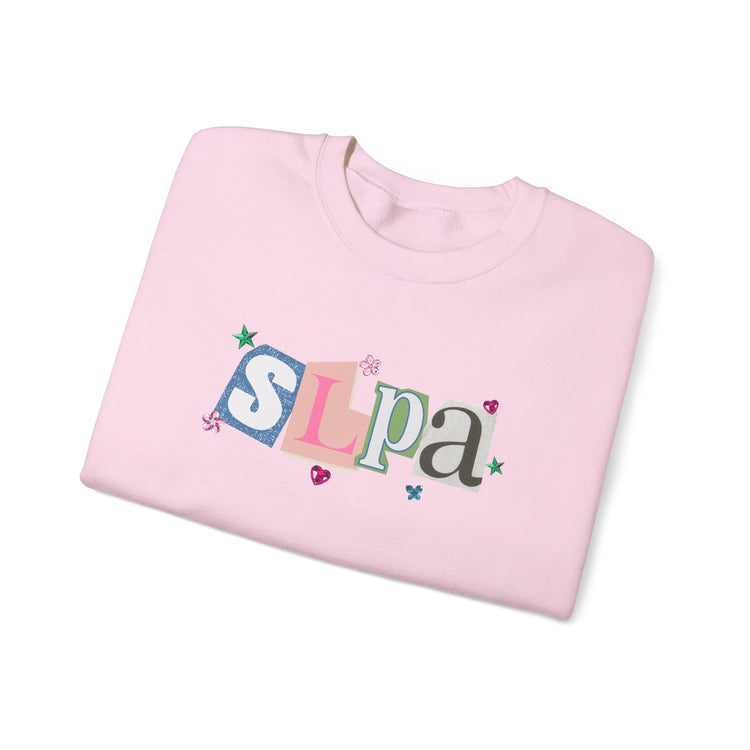 SLPA newspaper gem crewneck