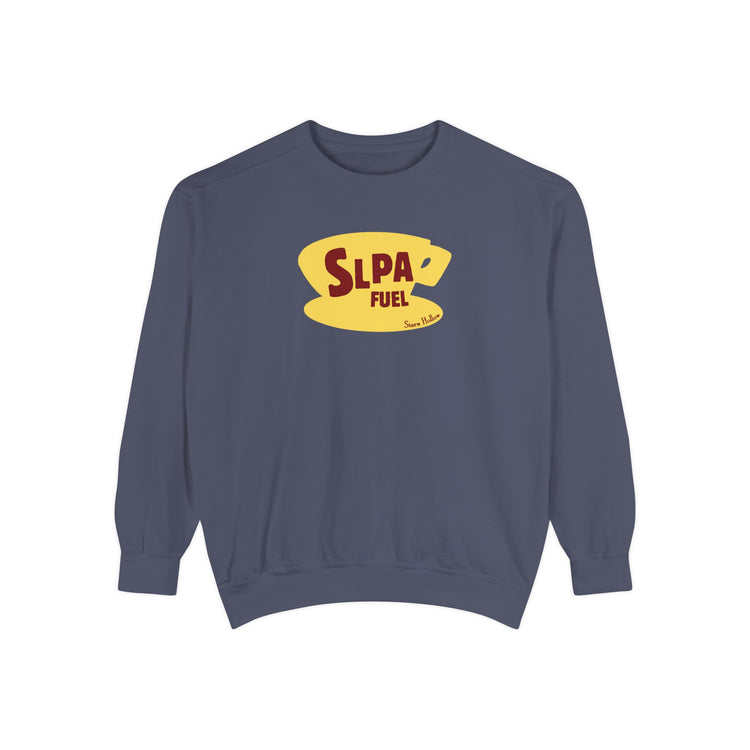 slpa fuel yellow coffee cup comfort colors crewneck